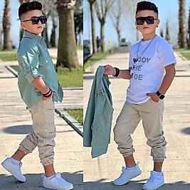 Erkek çocuk 3 lü kombin